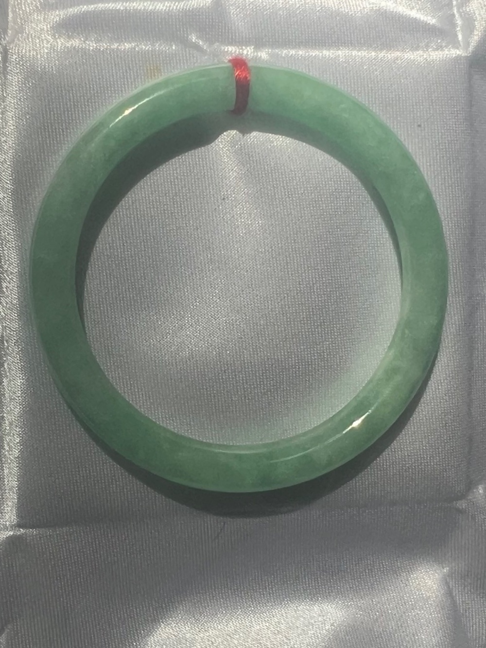 Brand New Original Grade A Green Jadeite Solid Bangle Bracelet 2